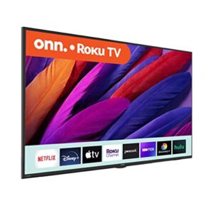 ONN 43-Inch Class 4K (2160P) Smart LED TV Compatible with Netflix, Disney+, YouTube, Apple TV and HBO + Free Wall Mount (No Stands) 100012584 (Renewed)