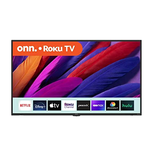 ONN 43-Inch Class 4K (2160P) Smart LED TV Compatible with Netflix, Disney+, YouTube, Apple TV and HBO + Free Wall Mount (No Stands) 100012584 (Renewed)