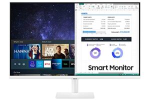 samsung 27-inch class monitor m5 series – fhd smart monitor and streaming tv (ls27am501nnxza, 2021 model) (renewed)