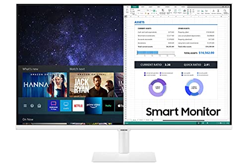 Samsung 27-Inch Class Monitor M5 Series - FHD Smart Monitor and Streaming TV (LS27AM501NNXZA, 2021 Model) (Renewed)