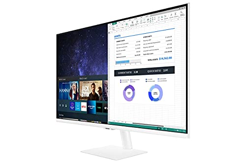 Samsung 27-Inch Class Monitor M5 Series - FHD Smart Monitor and Streaming TV (LS27AM501NNXZA, 2021 Model) (Renewed)