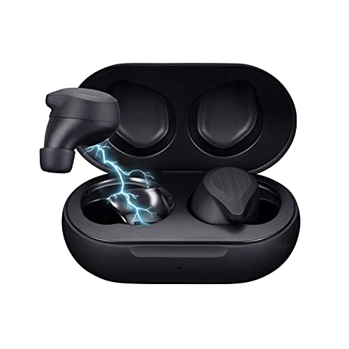 Volkano Scorpio Series 15Hr Bluetooth Ear Buds for Running and Type-C Charging Case [Black] Volkano Race Series Bluetooth Earbuds with Ear Hooks & Microphone for Sports [Black] - 2 Items