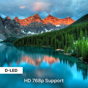 Pyle 32 inch HD LED Smart TV, Supports Up to 1366×768 Resolution, Built in WebOS 5 Operating System
