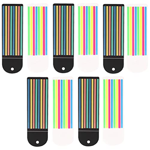 STOBOK Guided Reading Strips Highlight Strips 10 Sheets of Highlight Bookmarks for Children and Teacher Colorful Reading Tools for Kids Classroom Prize Easter Goodie Bag Stuffers