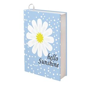 diyflash cute daisy book covers for soft cover books book dust jacket covers washable durable reusable polyester textbook covers book case cover for kids,teen, adult 15.7×9.8 in