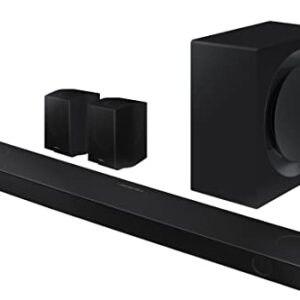 SAMSUNG HW-Q990B/ZA 11.1.4ch Soundbar w/ Wireless Dolby Atmos / DTS:X, Rear Speakers, Q Symphony, SpaceFit Sound+, Airplay 2, Adaptive Sound, Game Pro Mode, Alexa Built-In, 2022