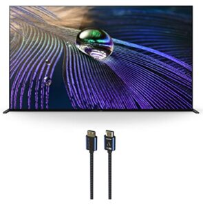 sony xr83a90j 83″ a90j series hdr oled 4k smart tv with an austere 5s-4khd1-2.5m 5-series 2.5m adesign hdmi cables wovenarmor (2021)