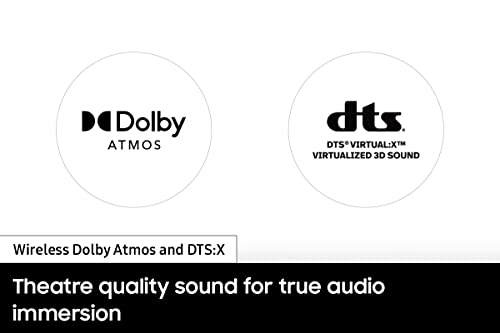 SAMSUNG HW-S60B 3.1ch Soundbar w/Dolby Atmos, DTX Virtual:X Q Symphony, Adaptive Sound, Game Mode, Bluetooth Connection, 2022