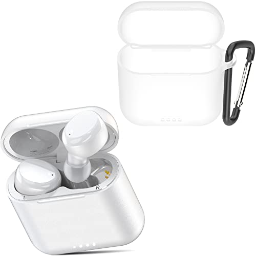 TOZO T6 Protective Silicone Case White & TOZO T6 True Wireless Earbuds Bluetooth Headphones White