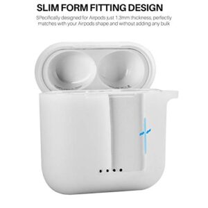 TOZO T6 Protective Silicone Case White & TOZO T6 True Wireless Earbuds Bluetooth Headphones White