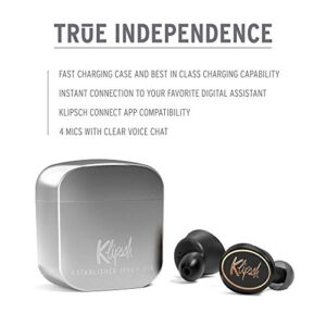 Klipsch T5 True Wireless Headphones, Silver