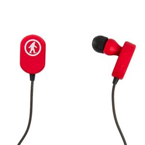 wireless earbuds, tags 2.0 by outdoor tech, bluetooth sweatproof in-ear headphones – red