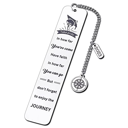 Class of 2023 Graduation Gifts for Her Him Inspirational Bookmark Gifts for Women Men Senior Grad Gift 2023 High School College Nurse Student Graduation Personalized Bookmark for Boy Girl Son Daughter