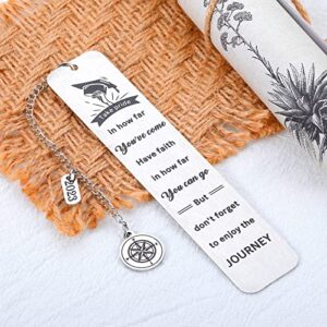 Class of 2023 Graduation Gifts for Her Him Inspirational Bookmark Gifts for Women Men Senior Grad Gift 2023 High School College Nurse Student Graduation Personalized Bookmark for Boy Girl Son Daughter