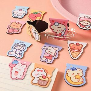 Jkapagzy Waterproof Surfacebookmark Cartoon Page Folder Student Magnetic Bookmarks Custom Girl Stationery Fold Cute Magnetic Waterproof