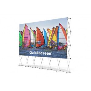 QuikScreen Complete Theater Kit! 16’ Projection Screen with HD Optoma 1080p Projector, Sound System & Streaming Device w/WiFi (BT-600)