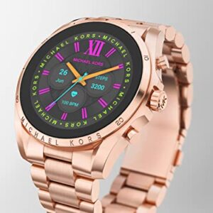 Michael Kors Gen 6 Bradshaw Stainless Steel Smartwatch Fitness Tracker , Rose Gold Tone-MKT5133V