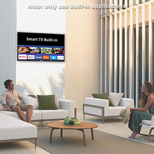 SYLVOX 55 inch Outdoor TV with TV Mount, 2000 nits Full Sun Outdoor TV, Auto Brightness, IP55 Waterproof, Built-in Apps, Support Bluetooth & 2.4G WiFi (Pool Series)