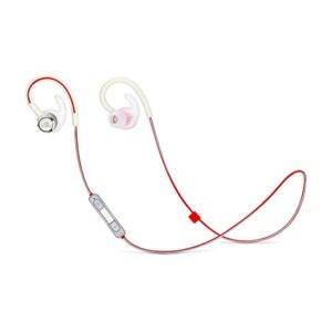 JBL Reflect Contour 2 Wireless Sport in-Ear Headphones with Three-Button Remote and Microphone - White