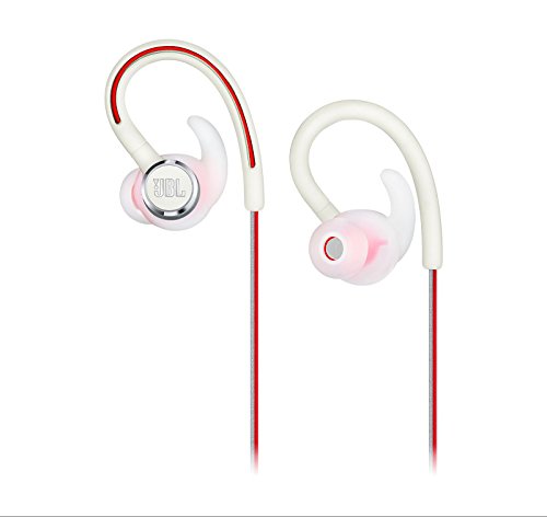 JBL Reflect Contour 2 Wireless Sport in-Ear Headphones with Three-Button Remote and Microphone - White