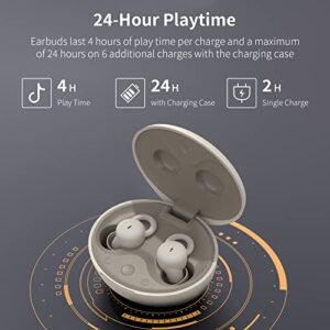 Sleep Earbuds Wireless Bluetooth Invisible Earbuds for Sleeping Comfortable in-Ear Earbuds Noise Blocking Small Sleeping Headphones for Side Sleepers