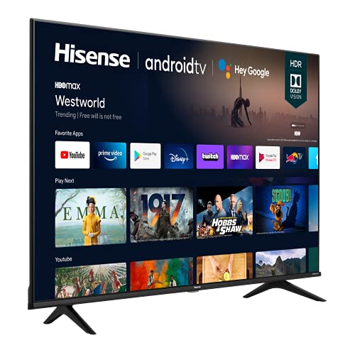 Hisense 43A6G 43-Inch 4K Ultra HD Android Smart TV with Alexa Compatibility (2021 Model)