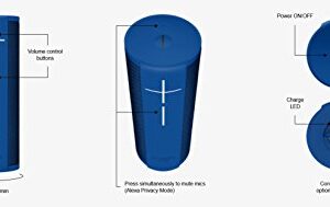 Ultimate Ears MEGABLAST Portable Waterproof Wi-Fi and Bluetooth Speaker with Hands-Free Amazon Alexa Voice Control - Blizzard