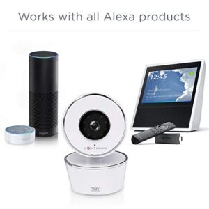 Project Nursery Smart Wi-Fi Baby Monitor, Alexa and Google Assistant Enabled with WiFi, Plays Lullabies, Sound and Motion Alerts, Two-Way Communication, Night Vision