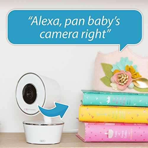 Project Nursery Smart Wi-Fi Baby Monitor, Alexa and Google Assistant Enabled with WiFi, Plays Lullabies, Sound and Motion Alerts, Two-Way Communication, Night Vision