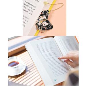 Chinese Mo Dao Zu Shi Bookmark Grandmaster of Demonic Cultivation Wei Wuxian LAN Wangji Metal hollowing Bookmark(C)