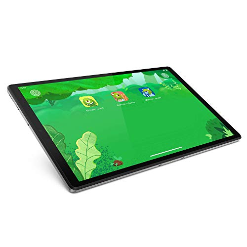 Lenovo Smart Tab M10 Plus, FHD Android Tablet, Alexa-Enabled Smart Device, Octa-Core Processor, 128GB Storage, 4GB RAM, WiFi, Bluetooth, Platinum Grey