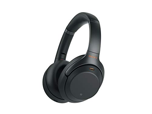 Sony WH1000XM3 Noise Cancelling Headphones, Wireless Bluetooth Over the Ear Headset – Black (2018 Version)