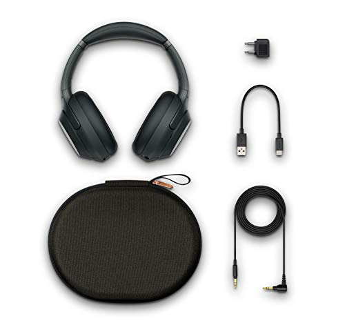 Sony WH1000XM3 Noise Cancelling Headphones, Wireless Bluetooth Over the Ear Headset – Black (2018 Version)