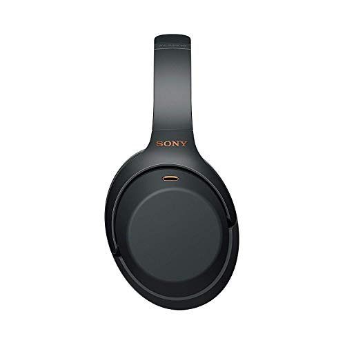 Sony WH1000XM3 Noise Cancelling Headphones, Wireless Bluetooth Over the Ear Headset – Black (2018 Version)