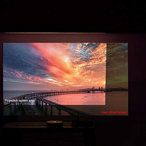 XXXDXDP Portable Projector Screen 16:9 Frameless Video Projection Screen Foldable Wall Mounted for Home Office 60/70/80/100/120inch ( Size : 60 inch )
