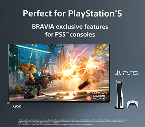 Sony 65 Inch 4K Ultra HD TV X95K Series: BRAVIA XR Mini LED Smart Google TV with Dolby Vision HDR and Exclusive Features for The Playstation® 5 XR65X95K- 2022 Model (Renewed)