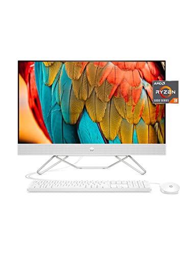 P 27” All-in-One Desktop, AMD Ryzen 3 5300U, 8 GB RAM, 256 GB SSD, Full HD IPS Micro-Edge Display, Windows 11 Home, 4 USB Ports, Pop-up Privacy Camera, Dual Mics, Keyboard and Mouse (27-cb0030, 2021)