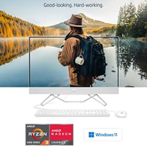 P 27” All-in-One Desktop, AMD Ryzen 3 5300U, 8 GB RAM, 256 GB SSD, Full HD IPS Micro-Edge Display, Windows 11 Home, 4 USB Ports, Pop-up Privacy Camera, Dual Mics, Keyboard and Mouse (27-cb0030, 2021)