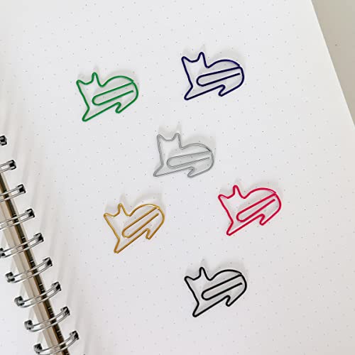 allydrew Paper Clips Bookmarks for Office Home School (Set of 50), Cats