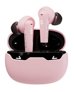 black shark bluetooth earbuds wireless earbuds with emoji led light, gaming earbuds with 45ms ultra low latency, bluetooth 5.1, music and gaming dual modes, 24h playtime, ipx5 waterproof- pink