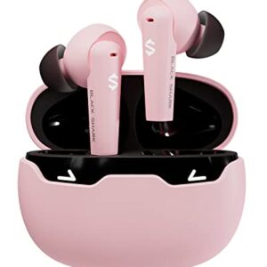Black Shark Bluetooth Earbuds Wireless Earbuds with Emoji LED Light, Gaming Earbuds with 45ms Ultra Low Latency, Bluetooth 5.1, Music and Gaming Dual Modes, 24H Playtime, IPX5 Waterproof- Pink