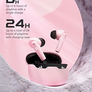 Black Shark Bluetooth Earbuds Wireless Earbuds with Emoji LED Light, Gaming Earbuds with 45ms Ultra Low Latency, Bluetooth 5.1, Music and Gaming Dual Modes, 24H Playtime, IPX5 Waterproof- Pink