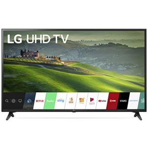 LG 49UM6900 49-inch HDR 4K UHD Smart IPS LED TV Bundle with Deco Mount Flat Wall Mount Kit, Deco Gear Wireless Backlit Keyboard and 6-Outlet Surge Adapter with Night Light