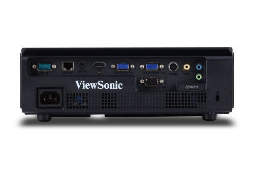 ViewSonic PJD6235 XGA DLP Projector with 1024 x 768 Resolution, 2800 ANSI Lumens, 15000:1 Contrast Ratio, LAN Control, HDMI, 3D Blu-Ray Ready (Black)