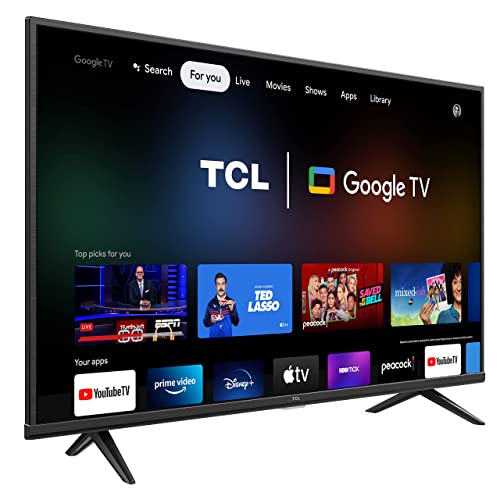 TCL 43" Class 4-Series 4K UHD HDR Smart Google TV – 43S446, 2022 Model