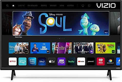 VIZIO 40-inch D-Series Full HD 1080p Smart TV with Apple AirPlay and Chromecast Built-in, Alexa Compatibility Model D40f-J09 + Free Wallmount (Renewed)