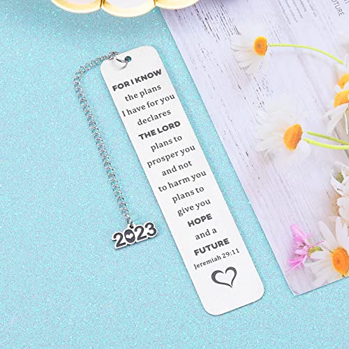Inspirational Religious Gifts for Women Men Birthday Graduation Gifts for Her Him End of Year Student Gifts from Teacher Christian Gifts for Women Men Class of 2023 Graduates Gift Bookmark for Him Her