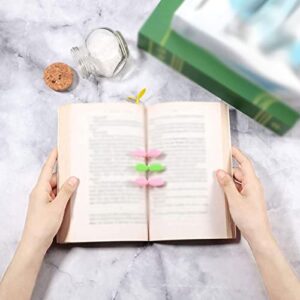 6pcs Creative Cute Little Grass Bud Bookmark Silicone Stationery Book Marker Reading Book Page Book Mark Student School