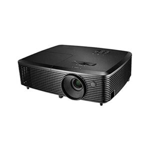 droos mini projector portable dlp projector 3200 ansi lumens 22,000:1 contrast ratio 800x600dpi portable projector (color : black,(projectors)