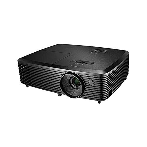 DROOS Mini Projector Portable DLP Projector 3200 ANSI Lumens 22,000:1 Contrast Ratio 800X600dpi Portable Projector (Color : Black,(projectors)